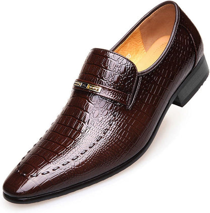 Krokodillen - Zapatos de piel cómodos y lujosos para hombre